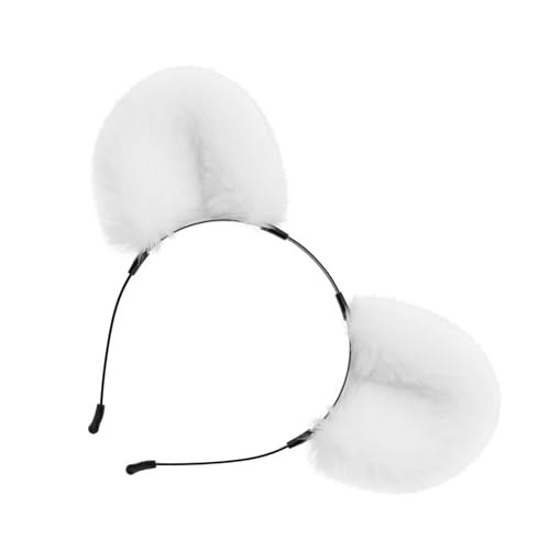 Saiyana Haarband mit Hasenohren, Foto-Requisiten, pelziges Haarband, Stirnband, Party-Kopfbedeckung, lustige Stirnbänder für Mus(Kichiii) von Saiyana