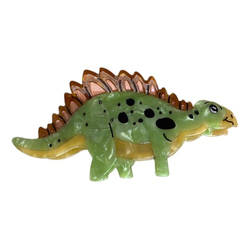 Saiyana Haarklammern mit Prinzessinnen-Motiv, Haarklammern mit Dinosaurier-Motiv, Haarspangen, starke Haarnadel für Mädchen(Grasgrün plus Kaffee) von Saiyana