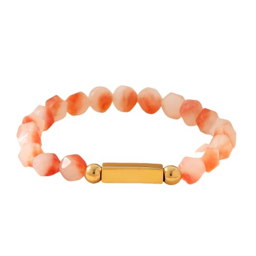 Saiyana Handgefertigtes Natursteinarmband Perlen Armband Elastisches Armband Mode Unisex Armband Für Alle Handgelenkgrößen Geeignet von Saiyana