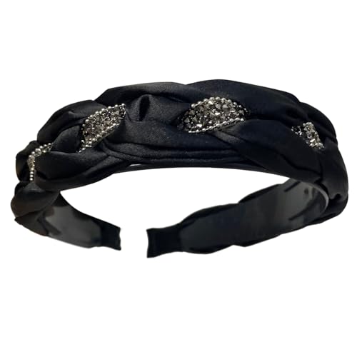 Saiyana Juwelenbesetztes Blingbling-Stirnband, dunkle Kopfbedeckung, Weihnachtsfeier, Foto-Requisiten, Damen-Kopfbedeckung, Cosp(schwarz gezahnt) von Saiyana