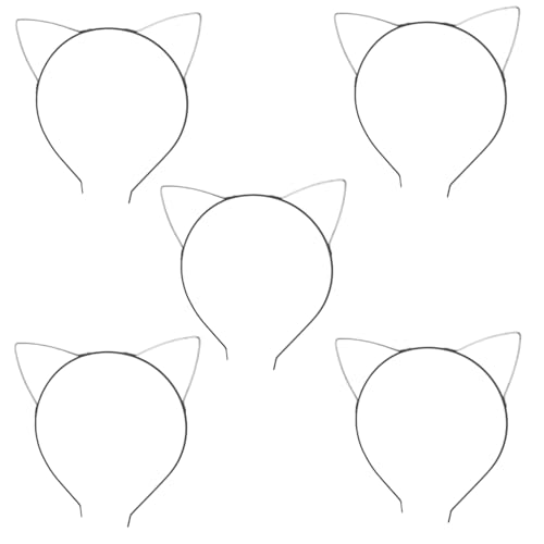 Saiyana Katzen Ohrhörer Metall -Basisrahmen Legierung basteln für handwerkliche Handgefertigte Accessoires Ergonomisches Metallh(5) von Saiyana