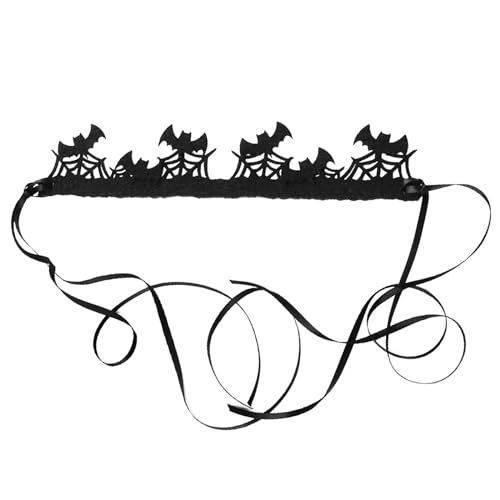 Saiyana Kreatives gruseliges Haarband in Fledermausform für Damen, Make-up, Schnür-Stirnband für Halloween, Fotografie, Teenager von Saiyana