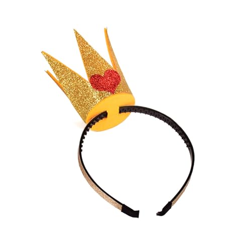 Saiyana Kronen Blingbling Stirnband Herz Kopfbedeckung Zauberstab Foto Requisiten Weihnachten Party Kopfbedeckung Cosplay Zubehö(Haarband) von Saiyana