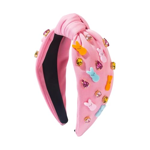 Saiyana Luxuriöse blutbing Stirnband auffällige Kopfbedeckung Osterfeier Foto Requisiten Frauen Kopfwege Cosplay Accessoires(Strass-Hase) von Saiyana