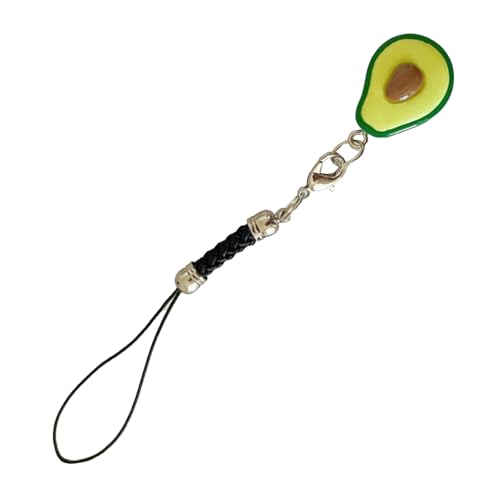 Saiyana Mode Telefon Charme Avocado Bag Anhänger Elegant Obst Keychain Rucksack Keyring Zubehör Für Personalisierte Dekoration Smartphone Hanging von Saiyana