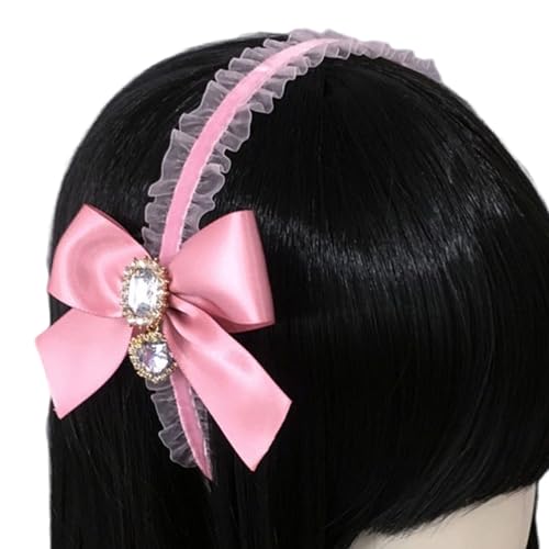 Saiyana Modischer Schmetterlings-Haarreifen, süße Temperament-Haarringe, stilvolles Haarteil für Hochzeiten und Partys(Rosa) von Saiyana