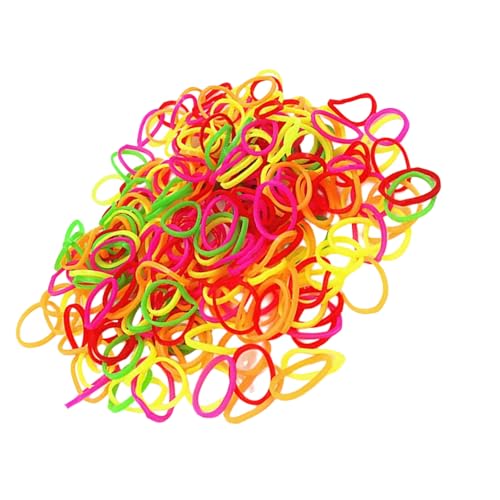 Saiyana Packung 1000 elastisches Haarseil weich(Fluoreszierende Farbe) von Saiyana