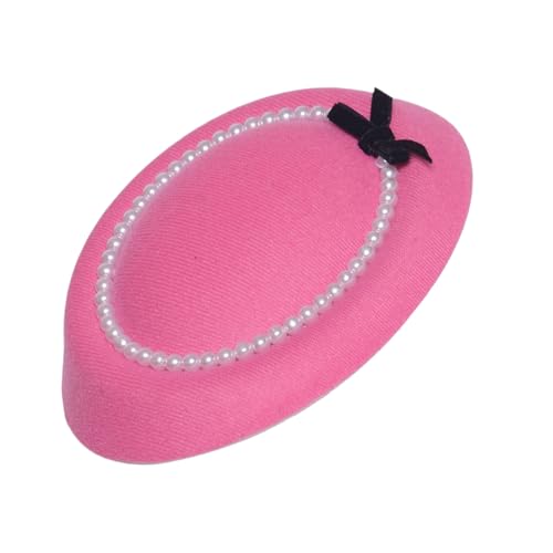 Saiyana Perlen Flapper Fascinator 1920er Jahre Balltänzerin Kopfbedeckung für besondere Anlässe, Hochzeit, Verlobung, Nacht, Kop(Rosenrot) von Saiyana