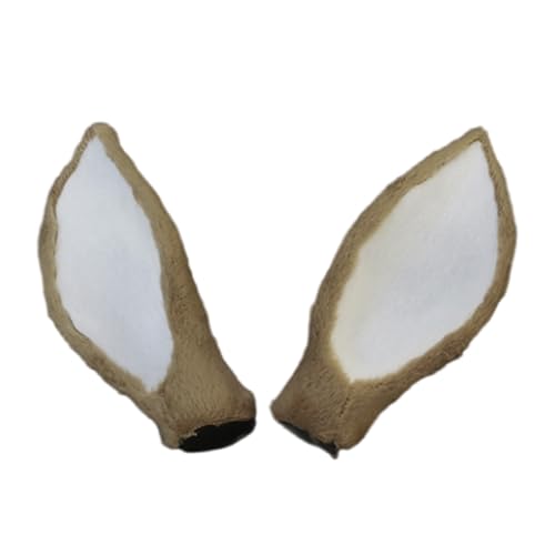 Saiyana Plüsch-Hirsch-Ohr für Stirnband-Herstellungssets, Basteln von Stirnband-Zubehör, Nähen von Kopfbedeckungen, Rehkitz-Ohr(khaki) von Saiyana