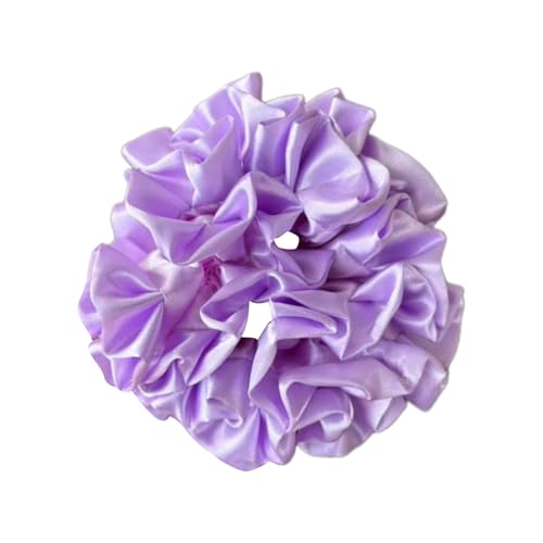 Saiyana Prinzessin Scrunchies Band Haargummi Band Haarhalter Bezauberndes Seidengefühl Haargummi Haarseil für Mädchen Scrunchies(Lila, S) von Saiyana
