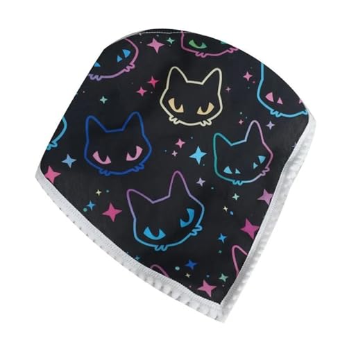 Saiyana Schmetterlings-Haarschal, Leopardenmuster, Stirnband, Kopfwickel, Halloween, Spitzen-Schädel für Erwachsene, kreative Ko(11 bunte Katzentria) von Saiyana