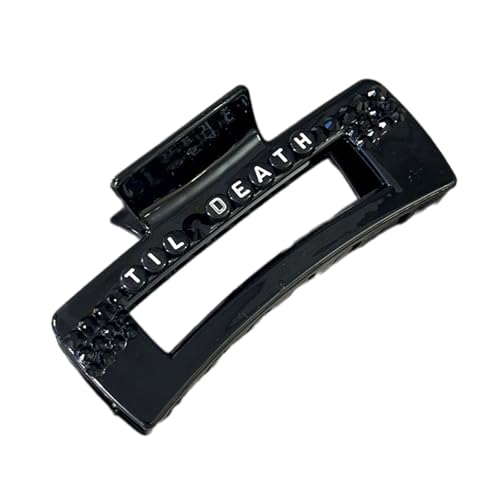 Saiyana Schwarze Strass-Haarspange, Braut-Haarspange, Haltbarkeit, Acryl, neuartige Haarnadel, Haar-Accessoire für Frauen von Saiyana