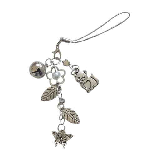 Saiyana Stilvolle Katzen und Schmetterlingstelefon Lanyard/Schlüsselbund für den täglichen Außen- und Reisensicherheit. Verwende von Saiyana