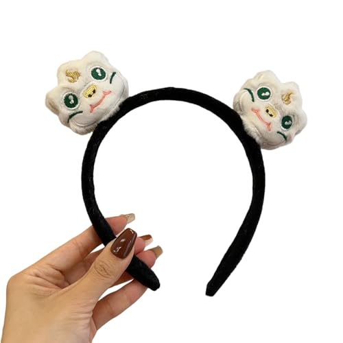 Saiyana Stilvolles Plüsch-Schlangen-Haarband für chinesische Schlangenjahr, erwachsenen Kindern Persönlichkeit verleiht, saiso(K1323 weiße Schlange schwarz) von Saiyana