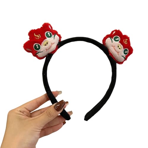 Saiyana Stilvolles Plüsch-Schlangen-Haarband für chinesische Schlangenjahr, erwachsenen Kindern Persönlichkeit verleiht, saiso(Roter Schlangen-Schwarz-Reif) von Saiyana