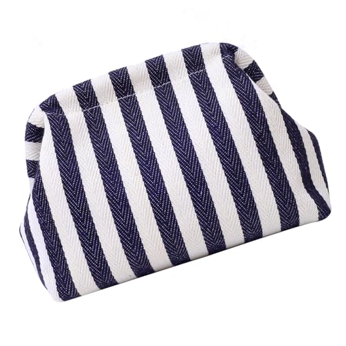 Saiyana Strand Gewebt Häkelhandtasche Für Frauen Und Mädchen Gestrickte Knödelbeutel Kontrast Farben Geldbeutel Abend Geldbeutel Modische Wolkenhandtasche von Saiyana