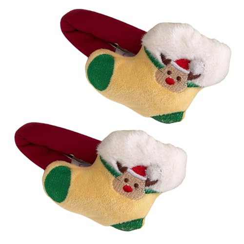 Saiyana Weihnachtsfest-Thema-Haarspange für Studentenmädchen, rutschfeste, pelzige Plüsch-Haarspange, alle Altersgruppen, Feiert(Schuhe) von Saiyana