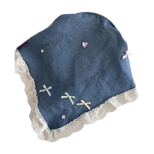 Saiyana Zarte Schleifen-Aufkleber, Tücher, Mädchen, Urlaub, Frühling, Haarschal, dreieckiges Haarband für Frauen, Fotoshooting-T(2) von Saiyana