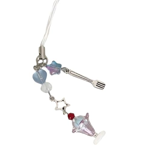 Saiyana thema telefonisch lanyard multifunktionales melengurtbeutel Anhänger Harz Textur für modische jugendliche Personen（Blaubeeren von Saiyana