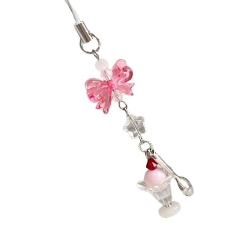 Saiyana thema telefonisch lanyard multifunktionales melengurtbeutel Anhänger Harz Textur für modische jugendliche Personen（Weißer Pfirsich. von Saiyana