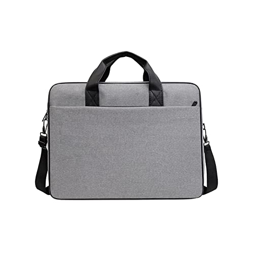 Schützende Tragetasche Notebook Handtasche Oxford Stoff Laptop Computer Tasche Spritzwassergeschützte Aktentasche Tragbar Schwarz/Grau von Saiyana