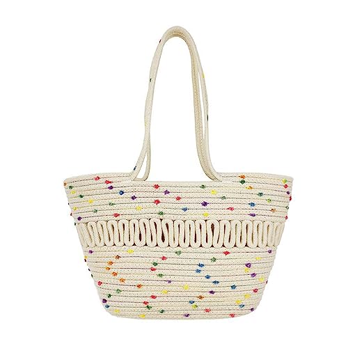 Shopping Umhängetasche Große Kapazität Taschen Frauen Mädchen Gewebte Einkaufstasche Geldbörse Casual Taschen Strand Handtaschen Shopping Umhängetasche Große Kapazität Taschen Frauen Mädchen Gewebte Einkaufstasche Geldbörse Casual Taschen Strand Handtaschen von Saiyana
