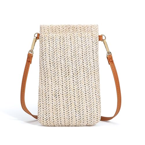 Stilvolle Umhängetasche Für Frauen Kleine Umhängetasche Mit Langem Riemen Modische Strohhandtasche Für Mädchen Für Sommerstrände von Saiyana