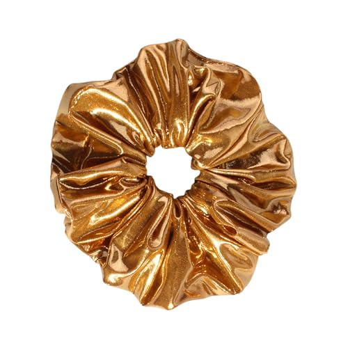 Stilvolles Großes Haar Accessoire Leder Und Stoff Elastisches Haar Scrunchie Hair Accessoire Für Frauen Geeignet von Saiyana