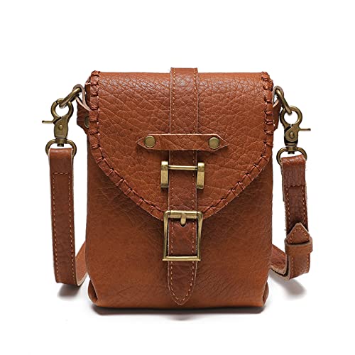 Vintage Umhängetasche Modische Rindsleder Umhängetasche Handytasche Kleine Quadratische Tasche Umhängetasche Für Straßenaufnahmen von Saiyana