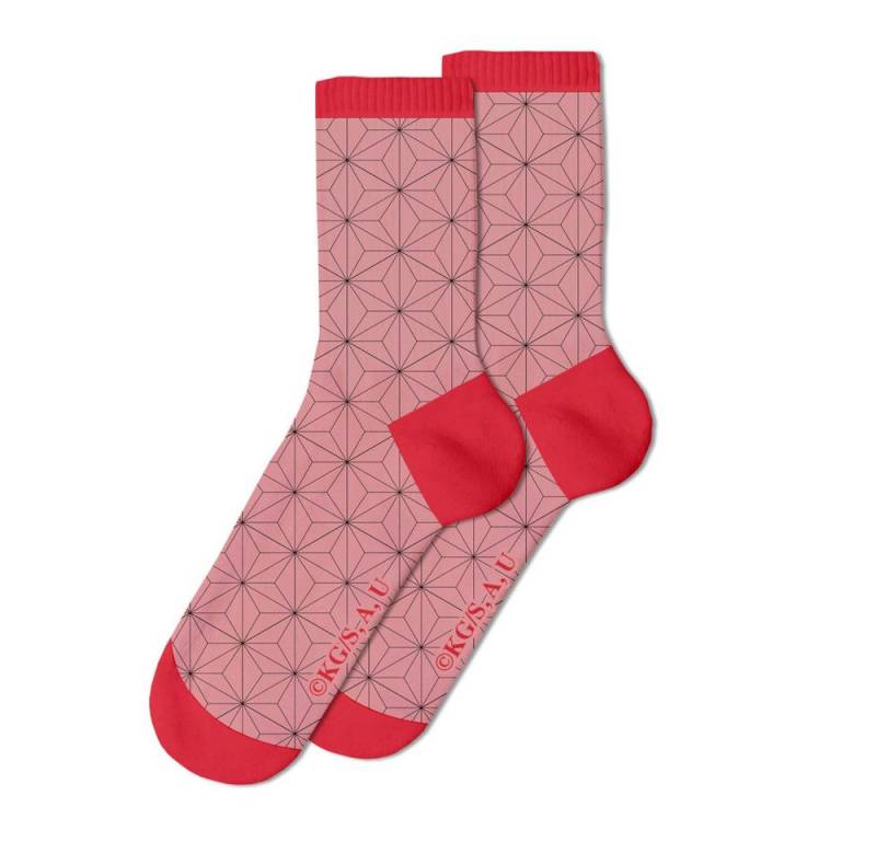 Sakami Merchandise Socken Demon Slayer: Kimetsu no Yaiba Socken 2er-Pack Nezuko Kamado 36-40 von Sakami Merchandise