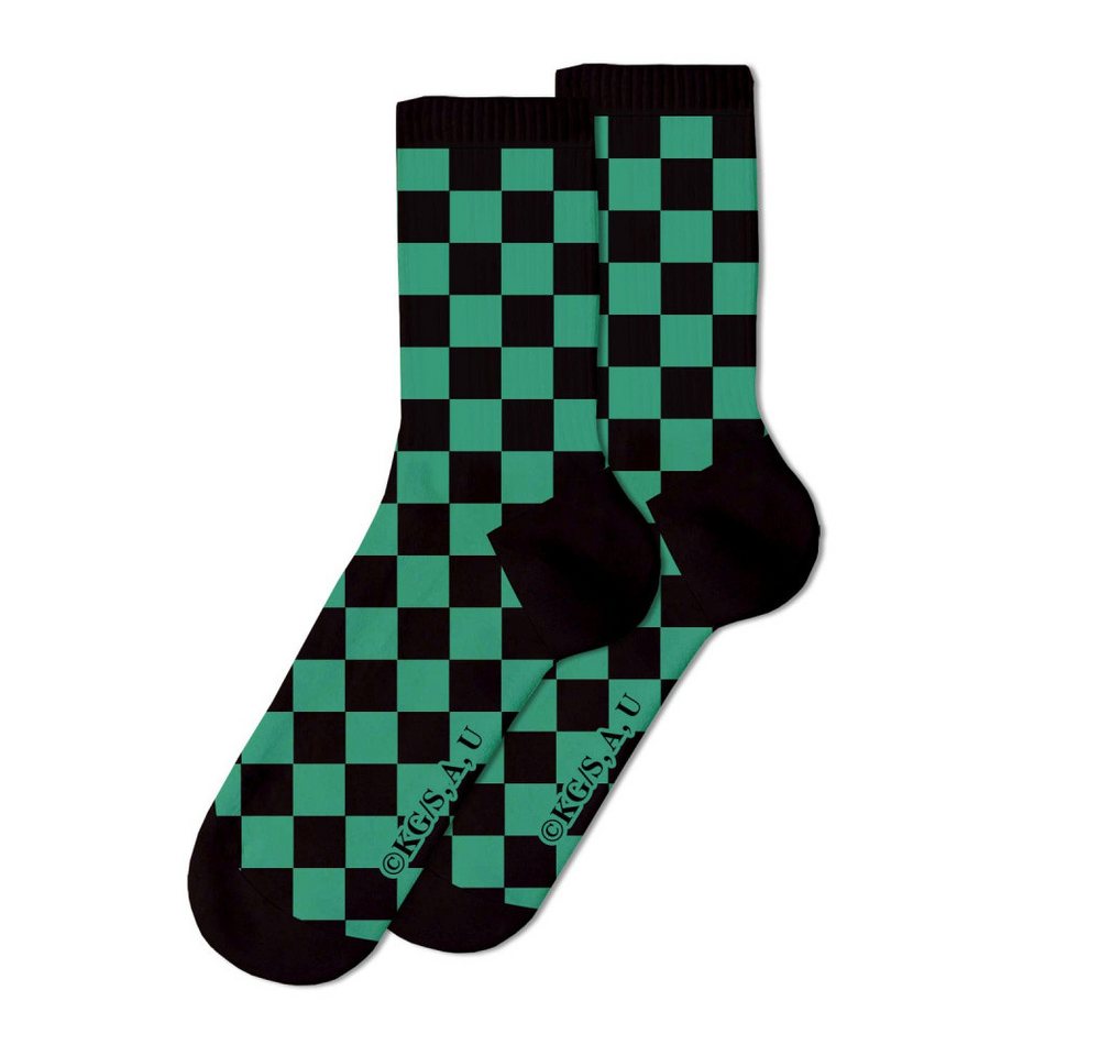 Sakami Merchandise Socken Demon Slayer: Kimetsu no Yaiba Socken 2er-Pack Tanjiro Kamado 41-44 von Sakami Merchandise