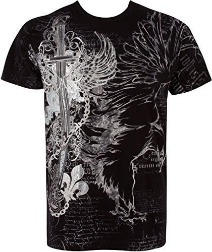Eagle,Swoderd and Chains T-Shirt für Männer- Schwarz/XX-Large Eagle,Swoderd and Chains T-Shirt für Männer- Schwarz/XX-Large von Sakkas