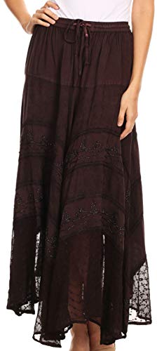 Sakkas 13222 Ivy Maiden Boho Rock- Chocolate - One Size Plus von Sakkas