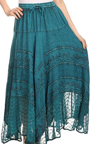 Sakkas 13222 Ivy Maiden Boho-Rock - Türkis-Blau - One Size Regular von Sakkas