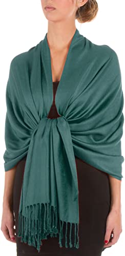 Sakkas 78" X 28 "Rayon von Bambus Weiche feste Pashmina Feel Shawl/Wrap/Stole - Sea Green von Sakkas