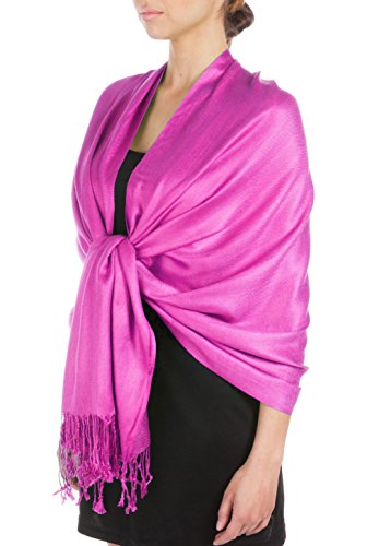 Sakkas 78" X 28 "Silky Soft Solid Pashmina Schal/Wrap/Stola - Violett von Sakkas