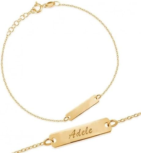 Sakrami Gold Armband für Kinder oder Mädchen Kids Collection + Schmuck mit personalisierten Geschenkbox + Geschenkidee für Mädchen zur Geburt, Kommunion oder Taufe besonderen Anlässen von Sakrami