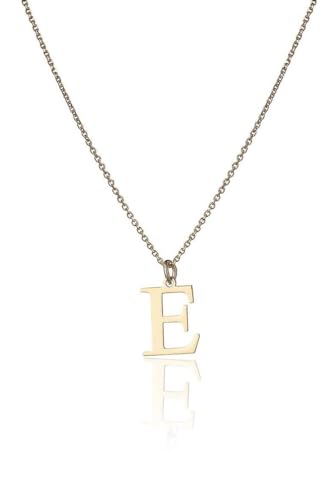 Sakrami Goldene Halskette mit Buchstaben (Buchstabe E) von Sakrami