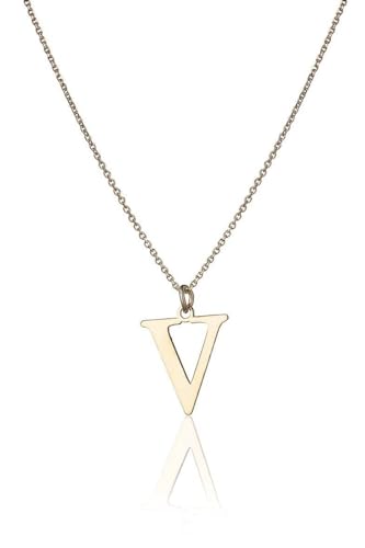 Sakrami Goldene Halskette mit Buchstaben (Buchstabe V) von Sakrami