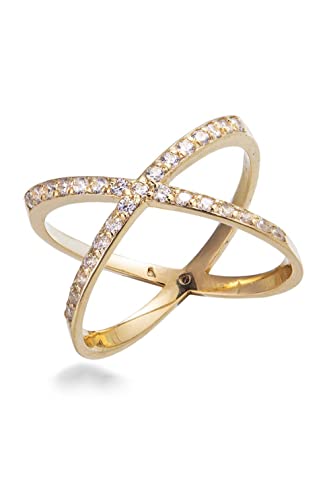 Sakrami Ring Galaxy aus Gold und Cubic Zirkonia, 10 von Sakrami