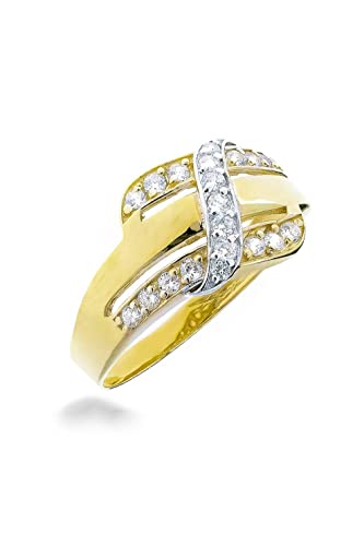 Sakrami Ring aus Gold mit Zirkonia, 12 von Sakrami