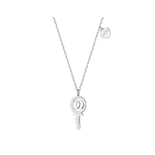 Sakrami Silberkette Lucky Key mit Zirkonia, no, Silber, Zirkon von Sakrami