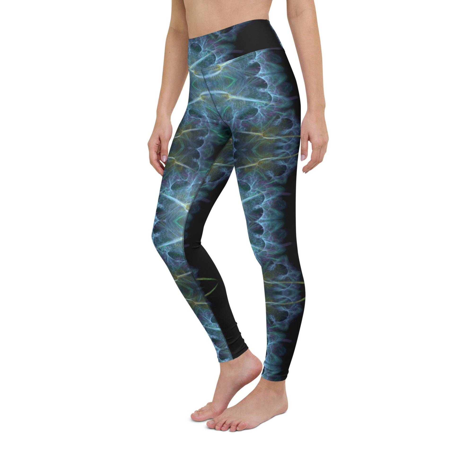 Sakrivo Art Focus Yoga Leggings, Spandex Damen Workout Hosen, Workout, Damenbekleidung von SakrivoArt