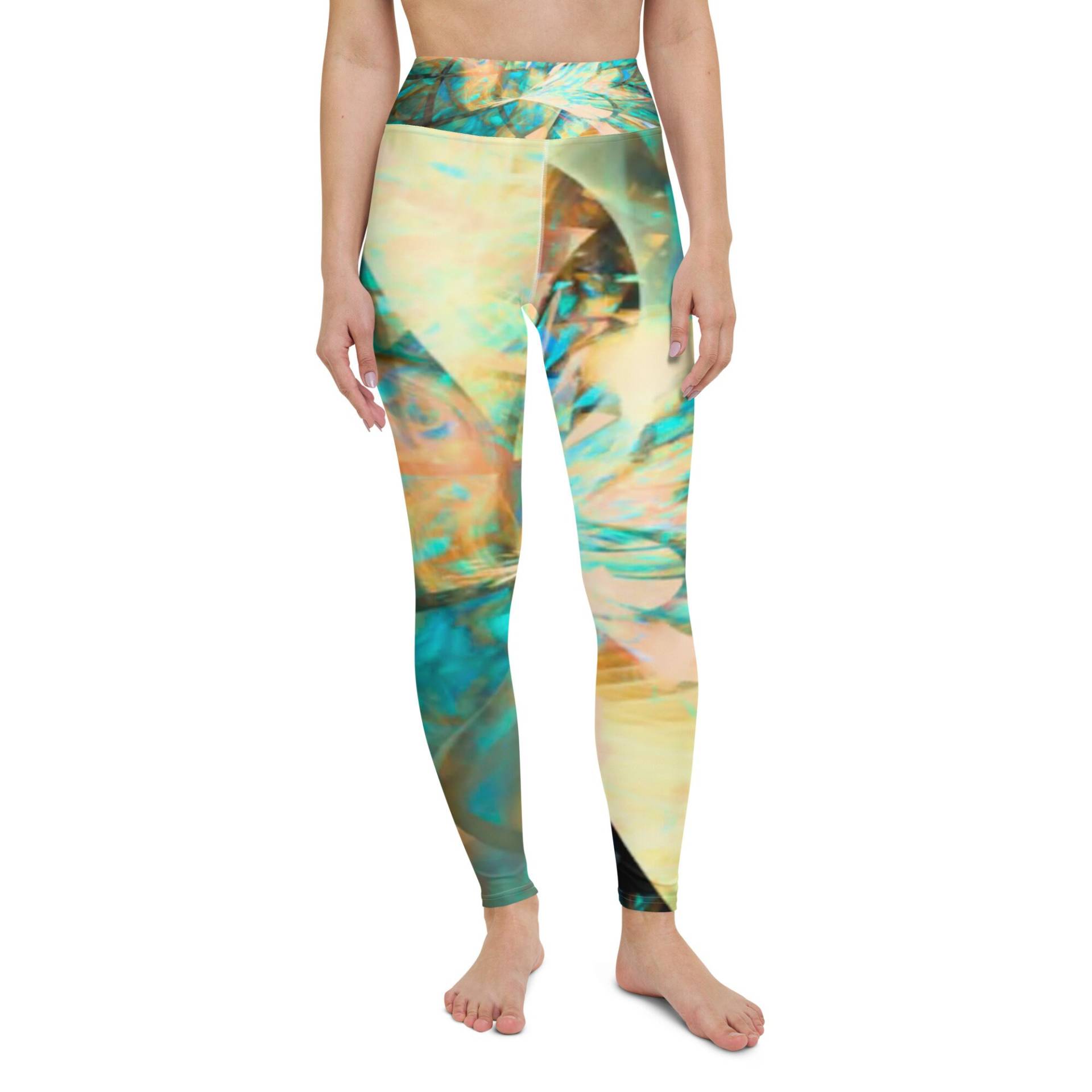 Sakrivo Art Translucent Yoga Leggings, Spandex Damenbekleidung, Bedruckte Damen Geschenk, Geschenke von SakrivoArt