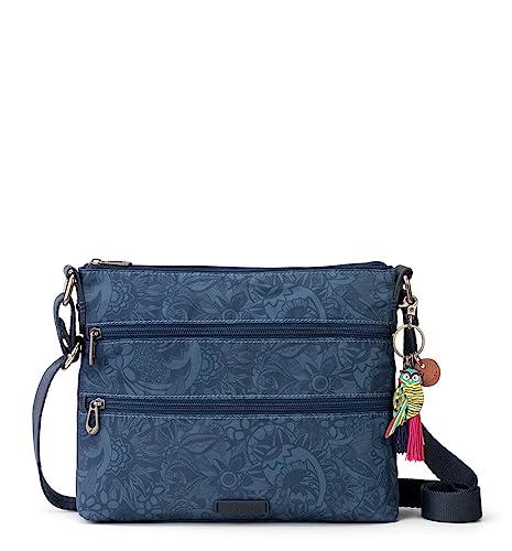 Sakroots Damen Artist Circle Basic Crossbody Umhängetasche, Handtasche, Indigo Spirit Desert von Sakroots