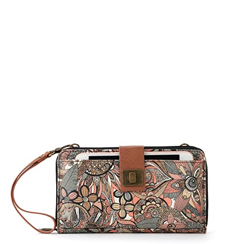 Sakroots Damen Große Smartphone-Umhängetasche aus beschichtetem Segeltuch, Sienna Spirit Wüste von Sakroots