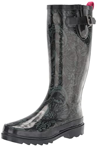 Sakroots Damen Rhythm Regenstiefel Gummistiefel, Black Spirit Wüste, 40 EU von Sakroots