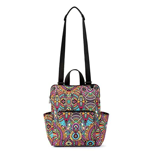 Sakroots Damen Eco-Twill Loyola Kleiner wandelbarer Rucksack, Rainbow Wanderlust, Einheitsgröße von Sakroots