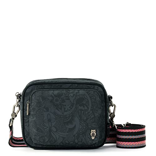 Sakroots Damen Westwood Crossbody in Repreve EcoTwill, Black Spirit Wüste von Sakroots