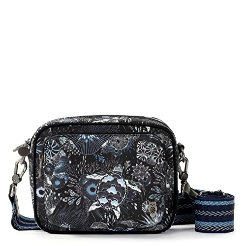 Sakroots Damen Westwood Crossbody in Repreve EcoTwill, Midnight Seascape von Sakroots